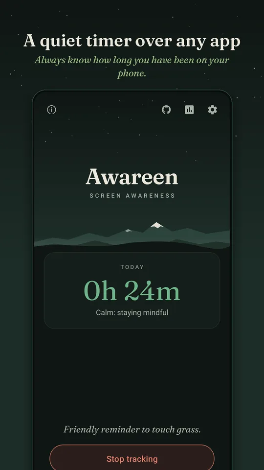 Timer over any app